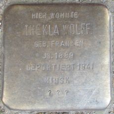 Stolperstein en memoria de Thekla Wolff