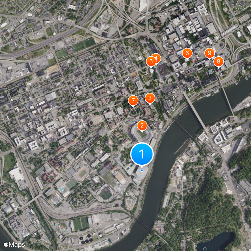 Thompson-Boling Arena at Food City Center Map