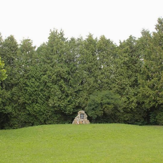 Memorial of the Soviet pilot on the Komarov street in Litovel