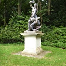 Sculptural Group Of Samson And Philistine, In Arboretum, At Anglesey Abbey