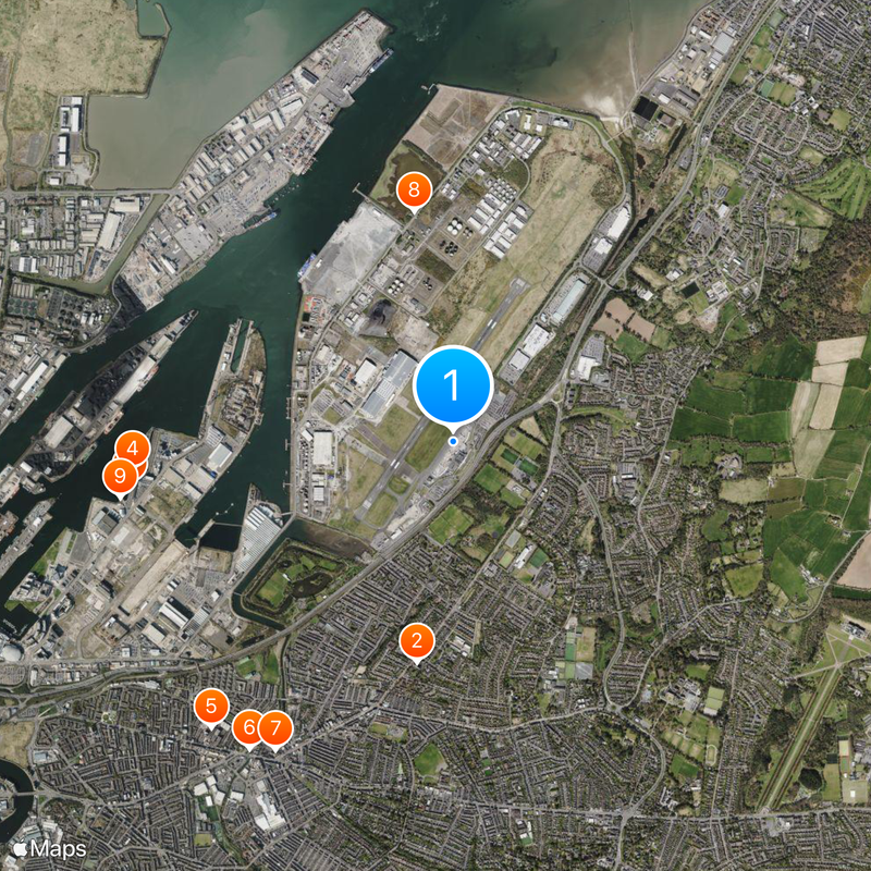 George Best Belfast City Airport Map