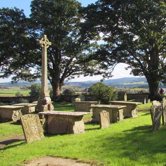 Churchyard cross in St Michael and All Angels' churchyard