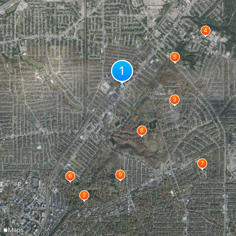 East Cleveland Map