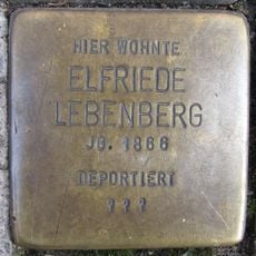 Stolperstein dedicated to Elfriede Lebenberg