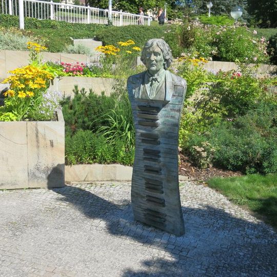 Bust of Petr Hapka in Mariánské Lázně