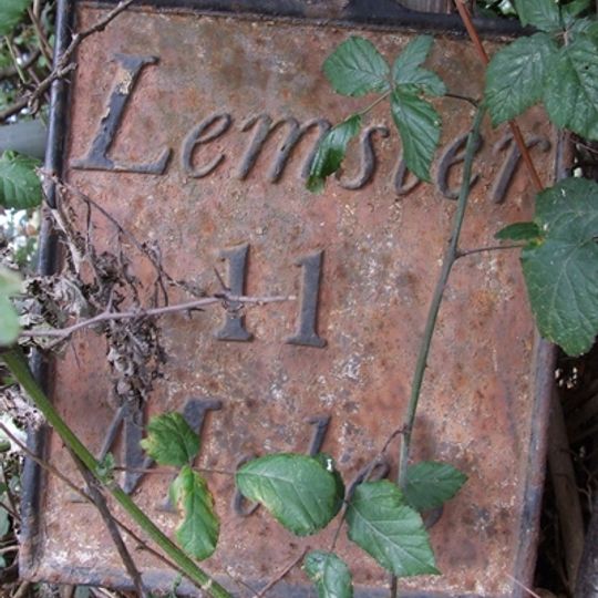 Milepost At National Grid Reference So357501