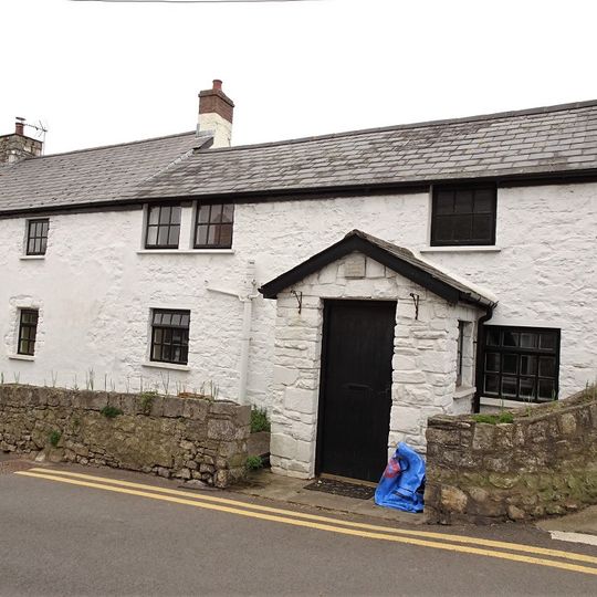 Quaintways, with attached garden wall