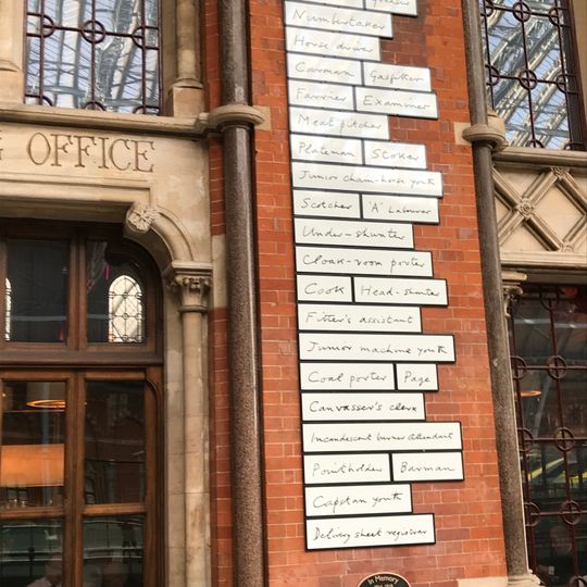 St Pancras Railway Station Workers War Memorial