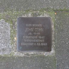 Stolperstein en memoria de John Cohn