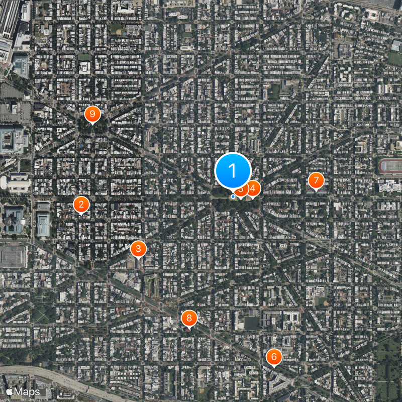 Emancipation Memorial Karte