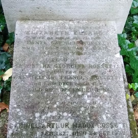 Tomb Of Christina Rossetti And Elizabeth Siddall