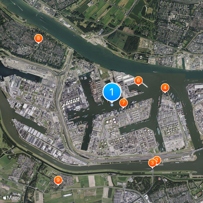 Port of Rotterdam Map