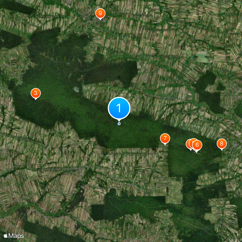 Nationalpark Heiligkreuz Karte