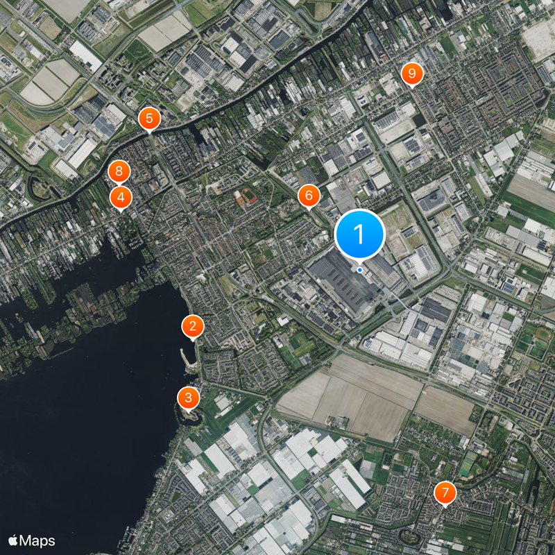 Aalsmeer Flower Auction Map