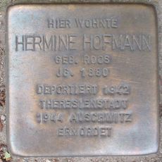 Stolperstein dedicated to Hermine Hofmann