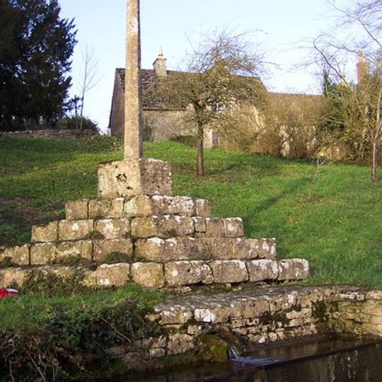 Cross shaft and cross shaft base circa 40 metres south of Number 59