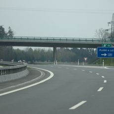 Bridge of road II/409 over D3 highway in Planá nad Lužnicí