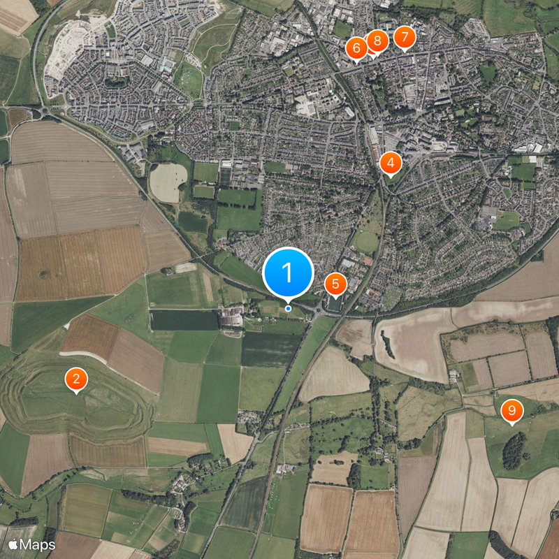 Poundbury Map