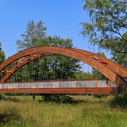 Lávka přes Studenou Vltavu u Černého Kříže