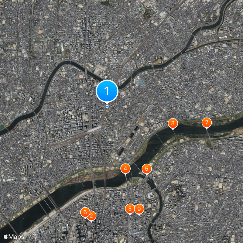 Higashi-Yodogawa Station Map