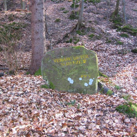 Ritterstein 67 "Verhau unter Schanze IV"