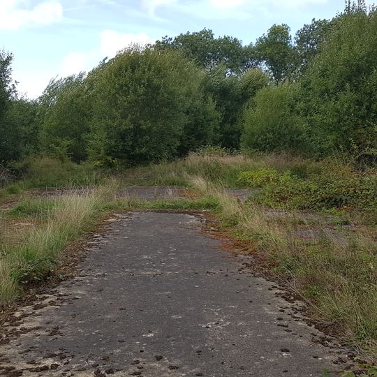 Group of four World War II fighter pens at the former airfield of RAF Kenley