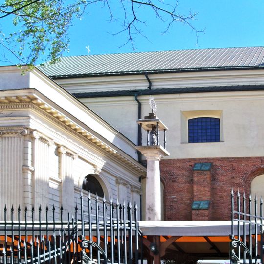 Maria column next to St. Anne's Church in Warsaw