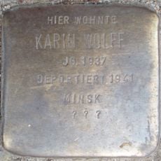 Stolperstein en memoria de Karin Wolff