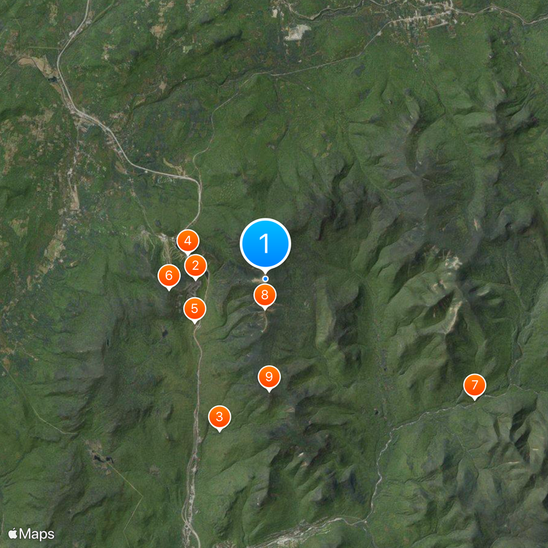 Mount Lafayette Mapa