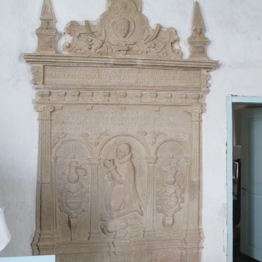 Tombstone for G.Effern in Nereta lutheran church, Latvia