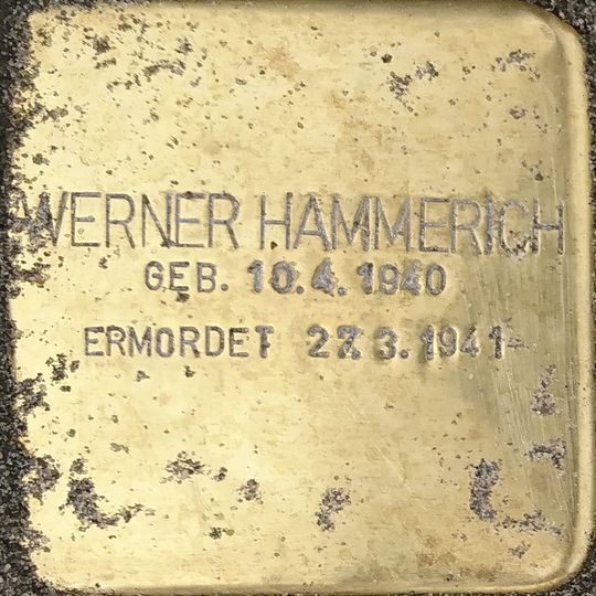 Stolperstein en memoria de Werner Hammerich