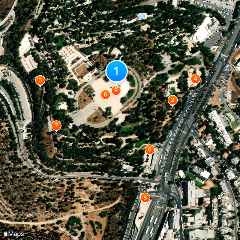 Mount Herzl Map