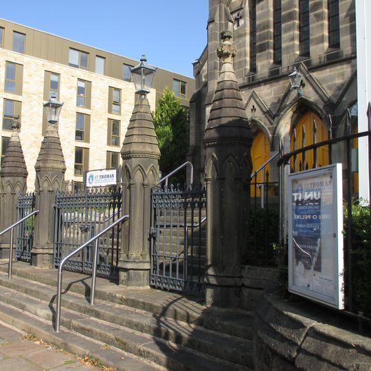 Walls And Railings Around The Church Of St Thomas