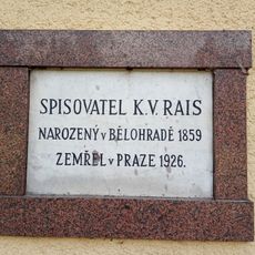 Plaque to K. V. Rais at Zvičina