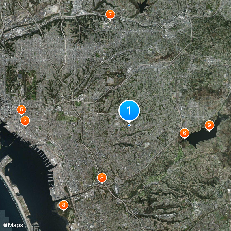 Southeast San Diego Map