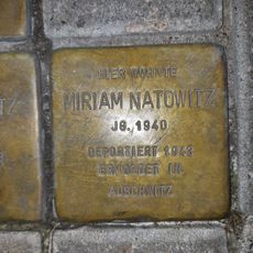 Stolperstein dedicated to Miriam Natowitz