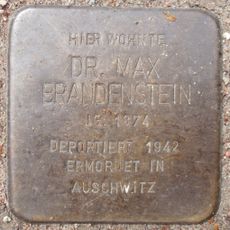 Stolperstein dedicated to Max Brandenstein