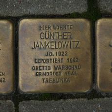Stolperstein en memoria de Günther Jankelowitz
