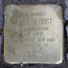 Stolperstein dedicated to Erna Herbst