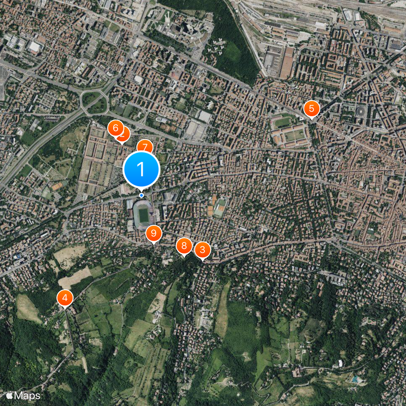 Estádio Renato Dall'Ara Mapa