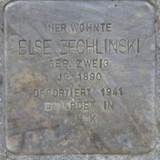 Stolperstein en memoria de Else Zechlinski