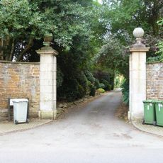 Walls And Gate Piers To Number 56 (The Hall)
