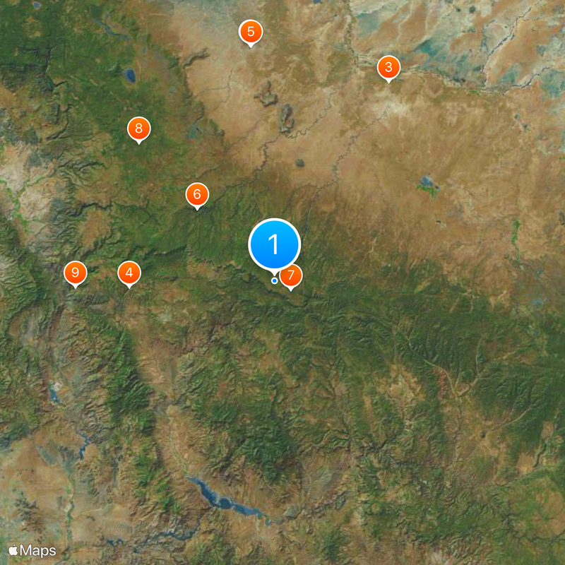 Mogollon Rim Map