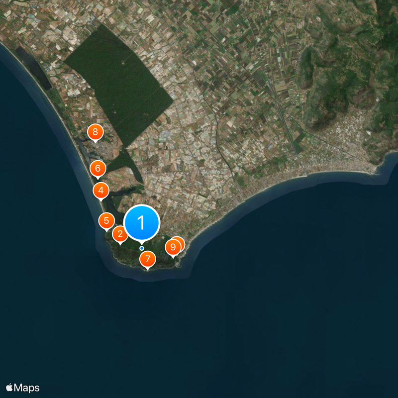 Park Narodowy Circeo Mapa