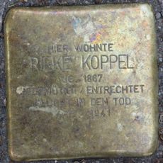 Stolperstein à la mémoire de Rieke Koppel