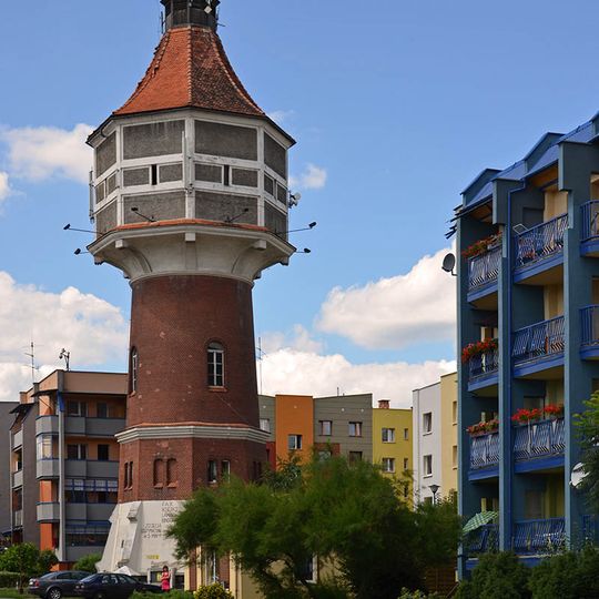 Water tower in Lubin