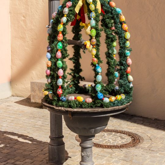 Easter fountains Eisenhüttlein in Hersbruck