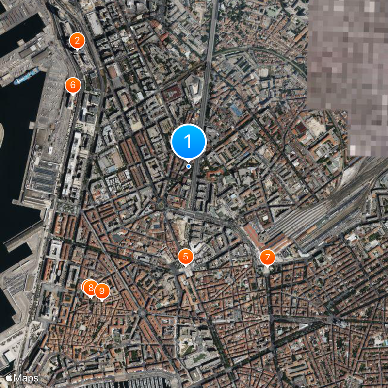 Marseille Naval Fire Battalion Map
