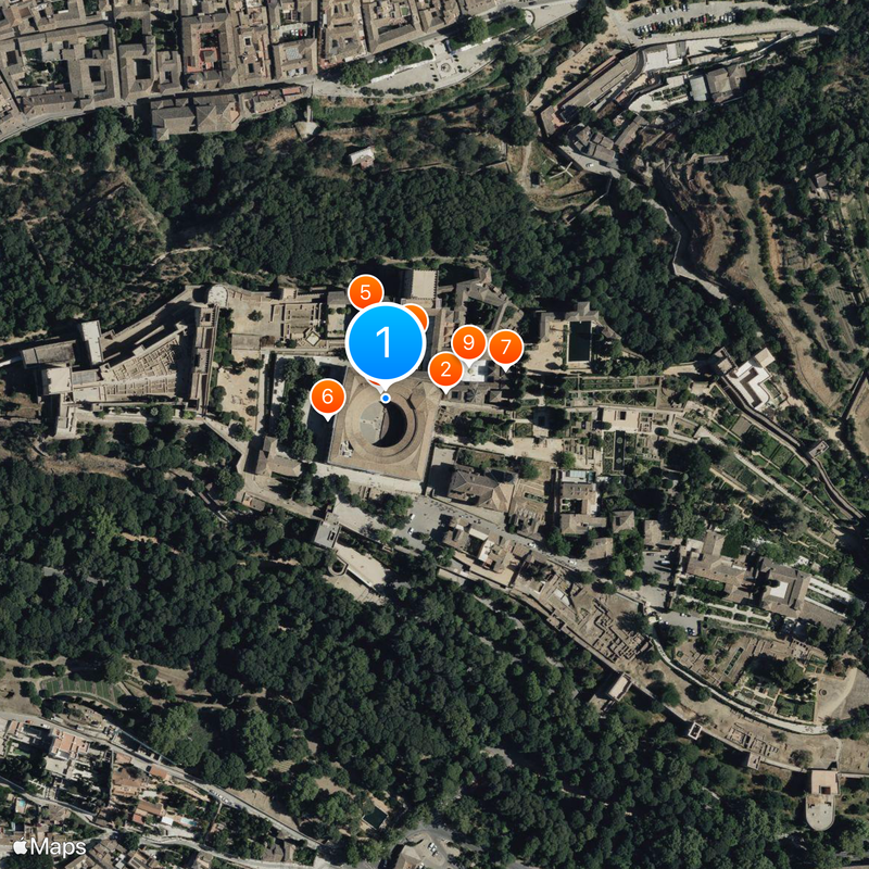 Palacios nazaríes Map