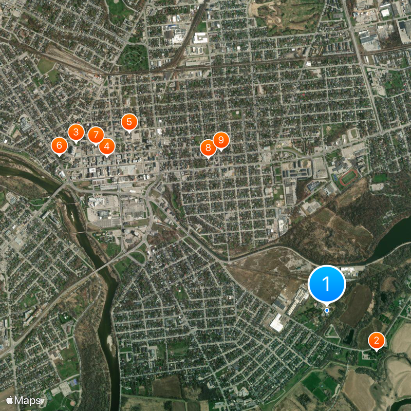 Mohawk Institute Residential School Map